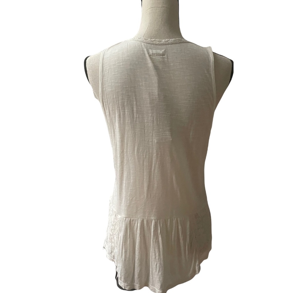 RALPH LAUREN Top M | Denim & Supply Summer Top | Silky Luxury Cotton | IVORY - Picture 4 of 9